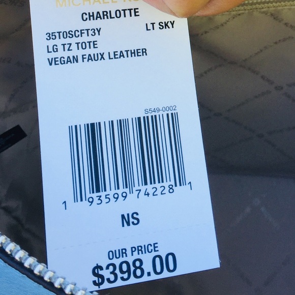 Michael Kors Charlotte Debossed Tote Bag - Picture 10 of 14